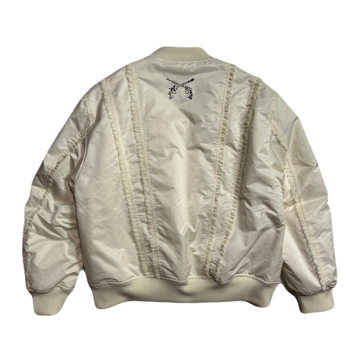 WOMEN RECYCLE POLYESTER MA-1 / WHITE