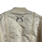 WOMEN RECYCLE POLYESTER MA-1 / WHITE