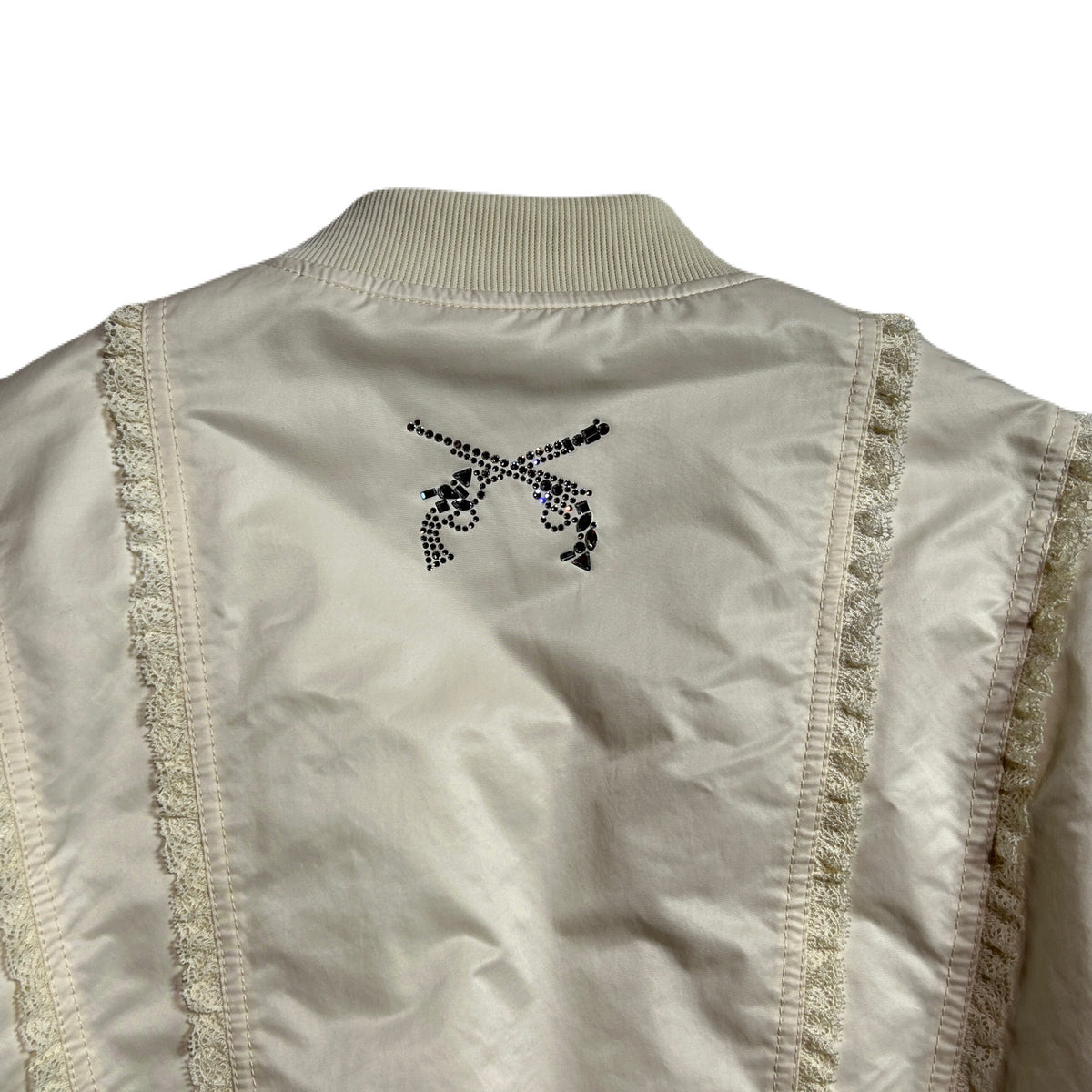 WOMEN RECYCLE POLYESTER MA-1 / WHITE