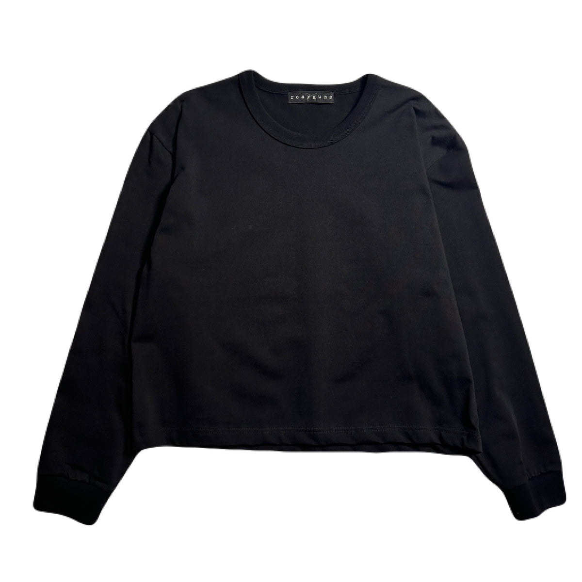 WOMEN GOD BLESS CRYSTAL CROSSGUN LONG SLEEVE T / BLACK