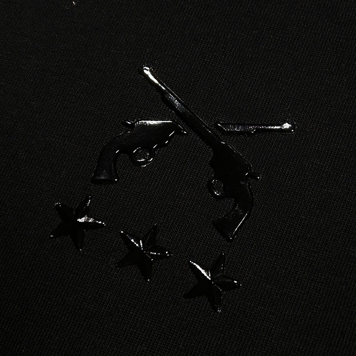 CROSSGUN 3 STARS TPU L/S T-SHIRT / BLACK