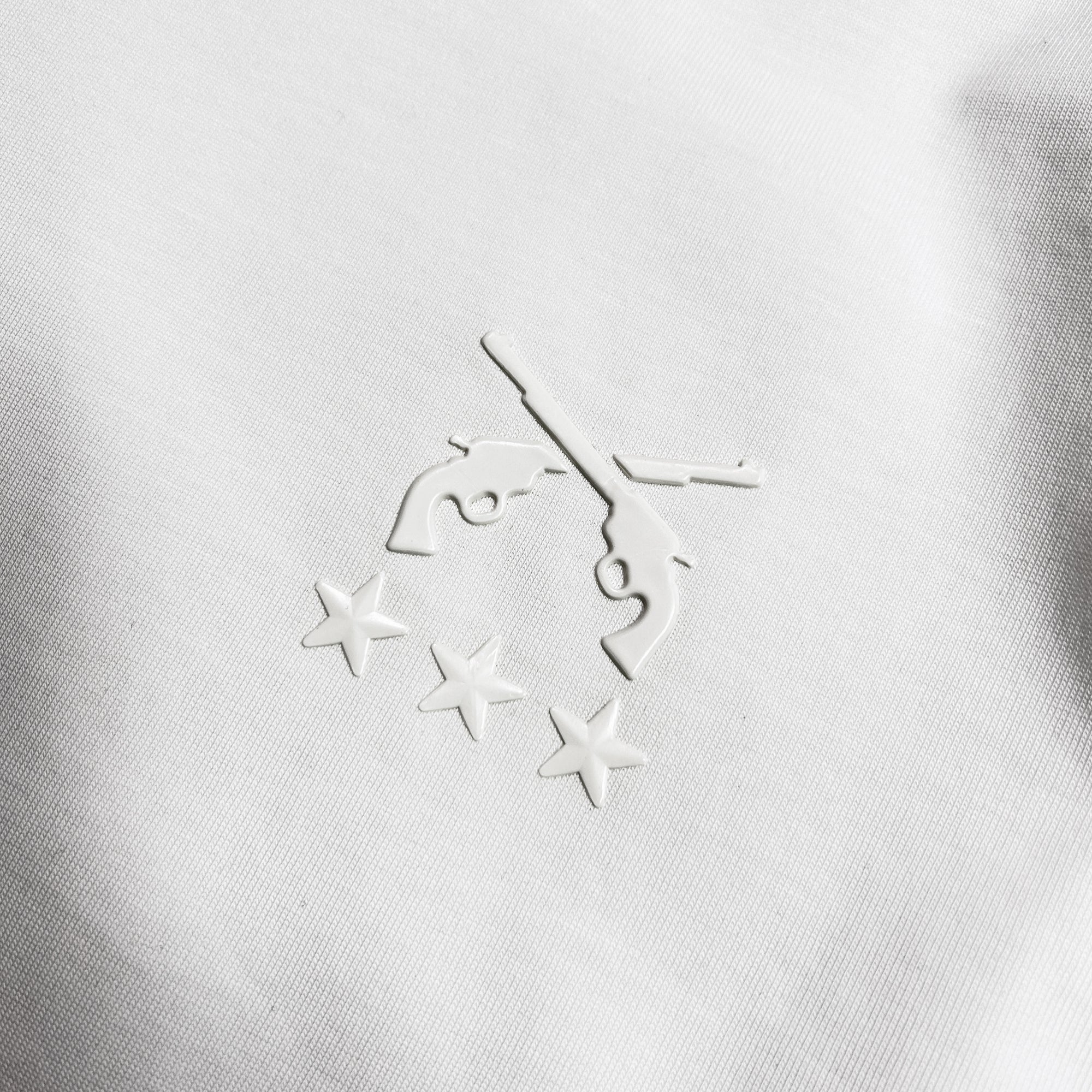 Load image into Gallery viewer, CROSSGUN 3 STARS TPU L/S T-SHIRT / WHITE