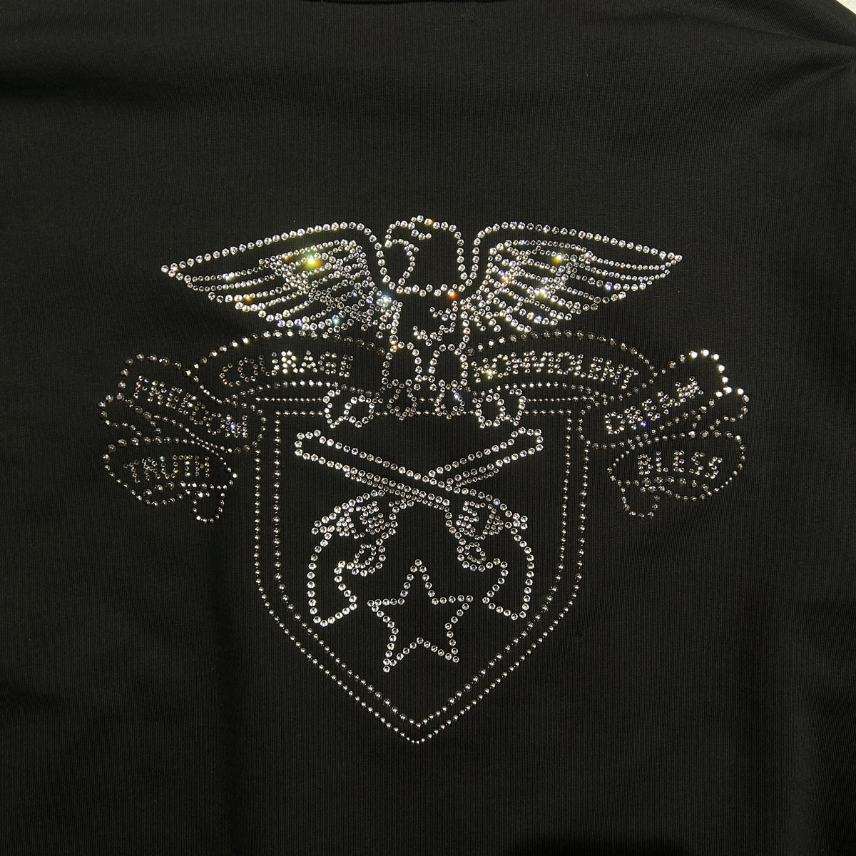 EAGLE CRYSTAL L/S T-SHIRT / BLACK