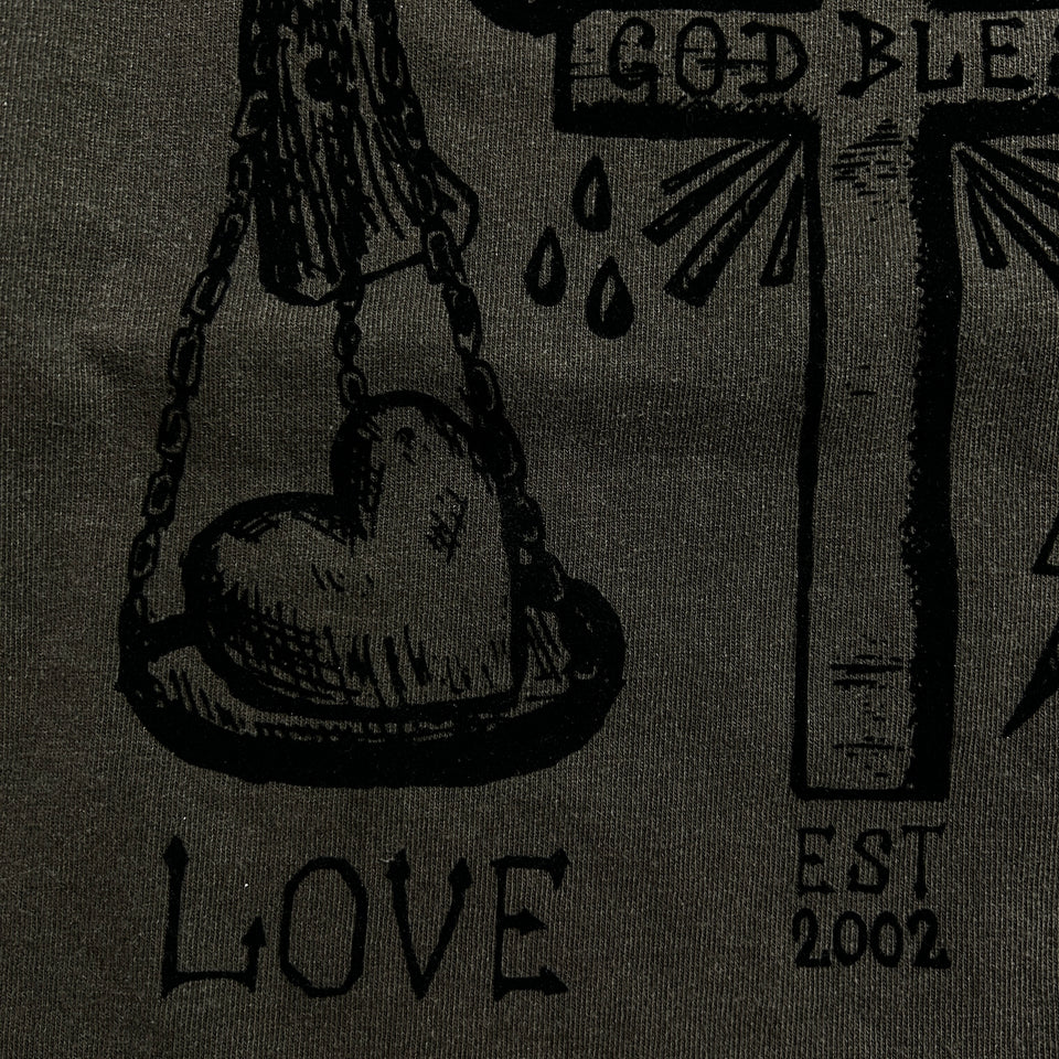 画像をギャラリービューアに読み込む, FROCKY PRINT L/S T-SHIRT / BROWN