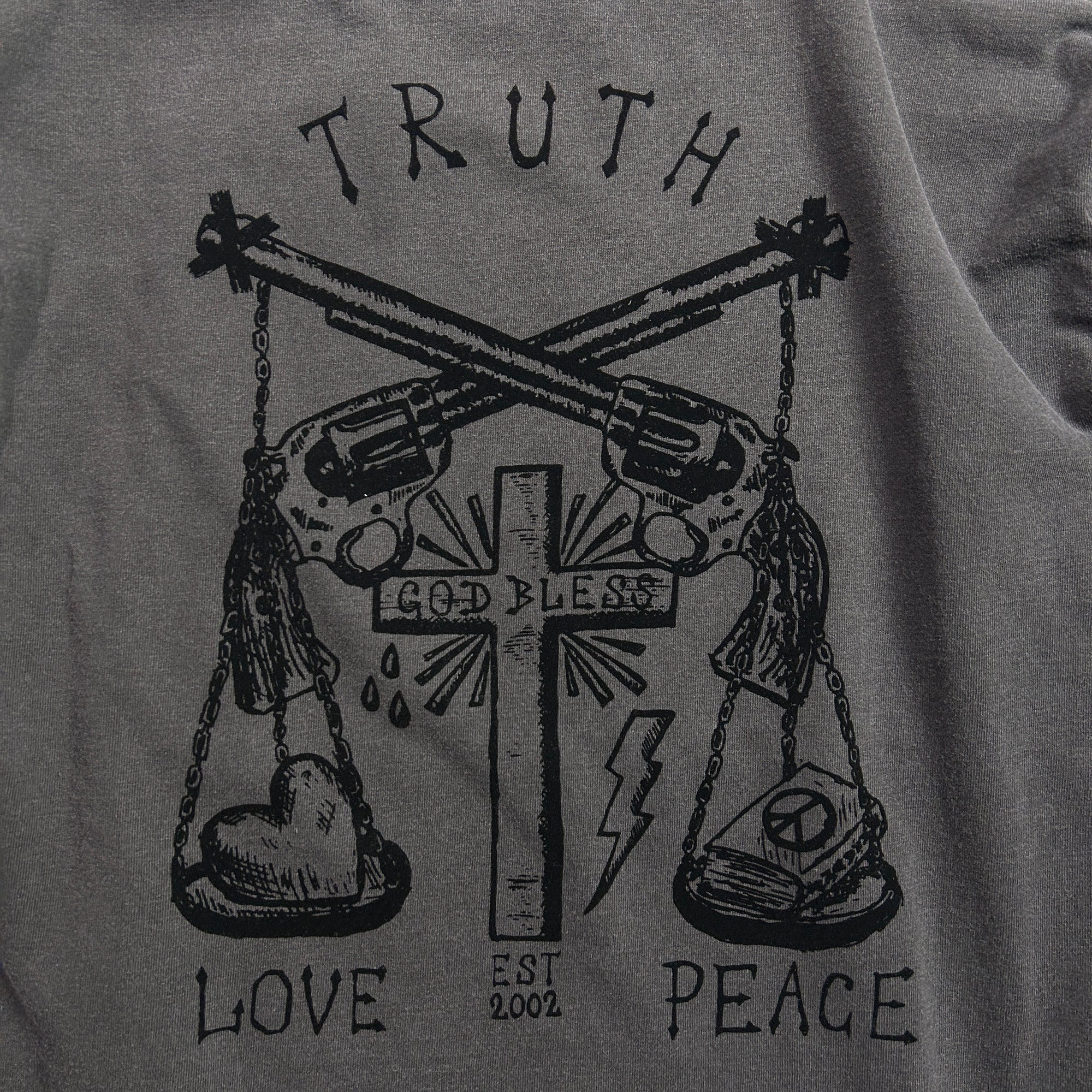 画像をギャラリービューアに読み込む, FROCKY PRINT L/S T-SHIRT / BLACK