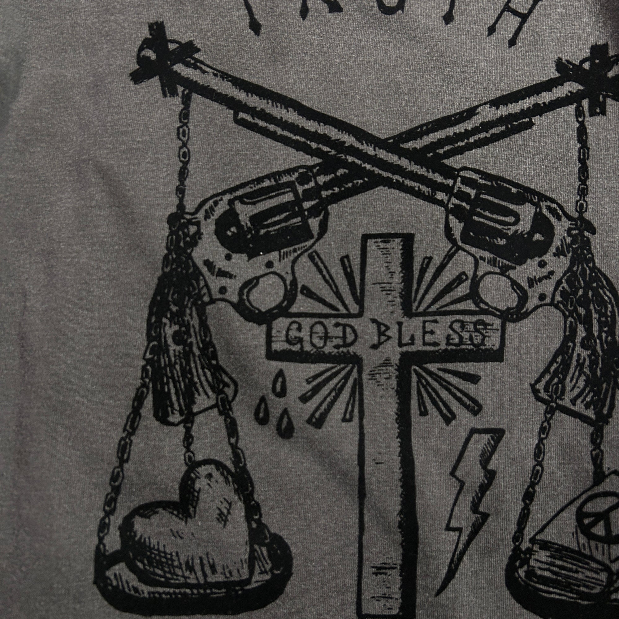 画像をギャラリービューアに読み込む, FROCKY PRINT L/S T-SHIRT / BLACK