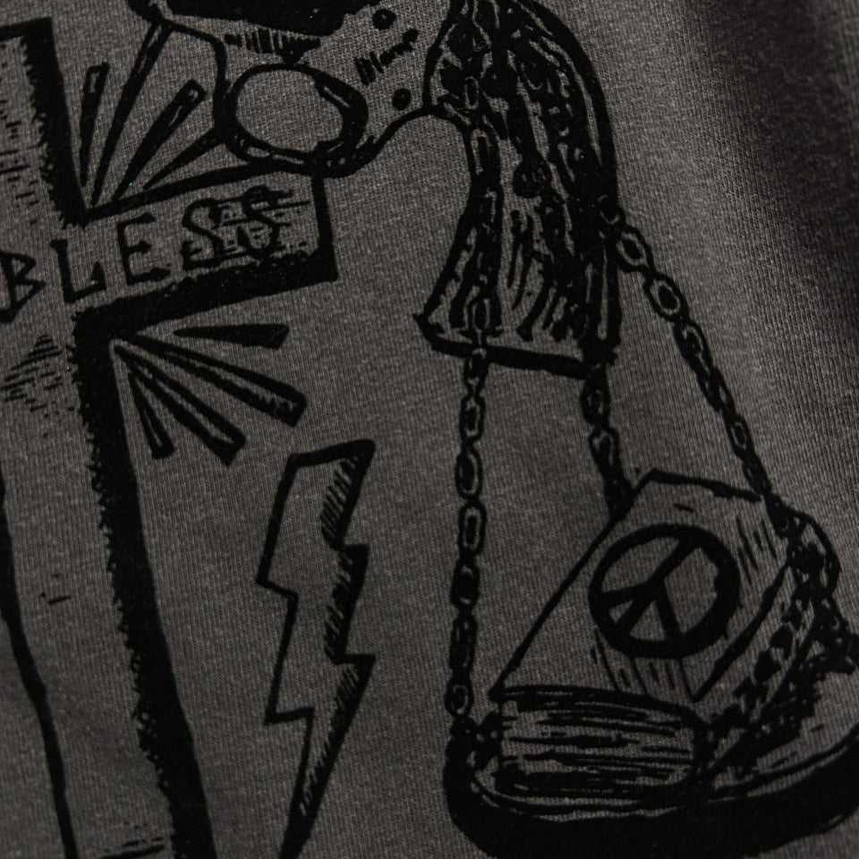 画像をギャラリービューアに読み込む, FROCKY PRINT L/S T-SHIRT / BLACK