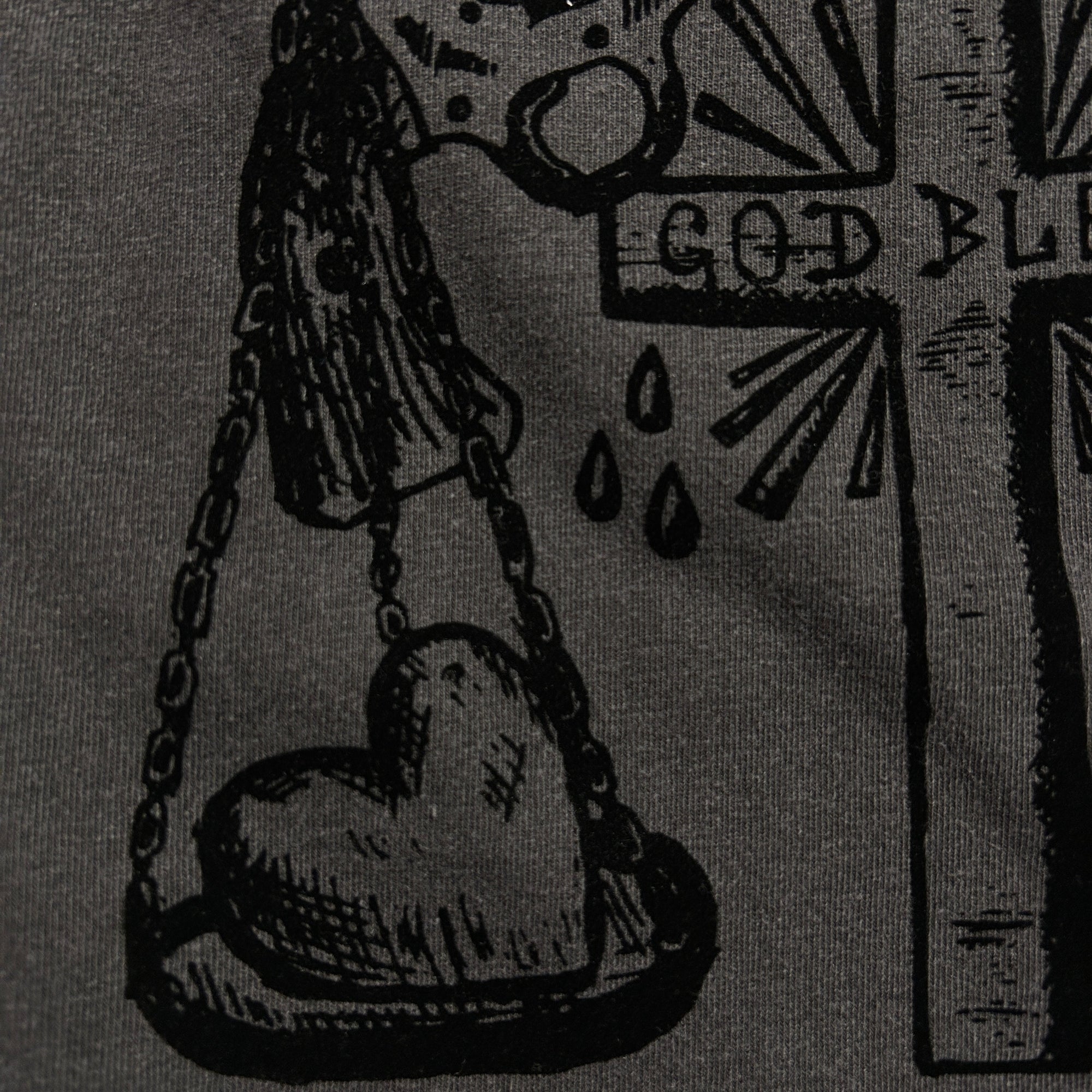 画像をギャラリービューアに読み込む, FROCKY PRINT L/S T-SHIRT / BLACK