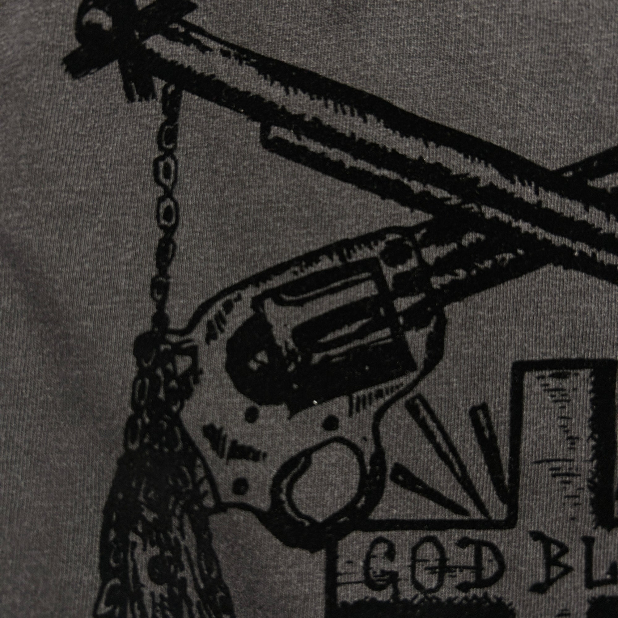 画像をギャラリービューアに読み込む, FROCKY PRINT L/S T-SHIRT / BLACK