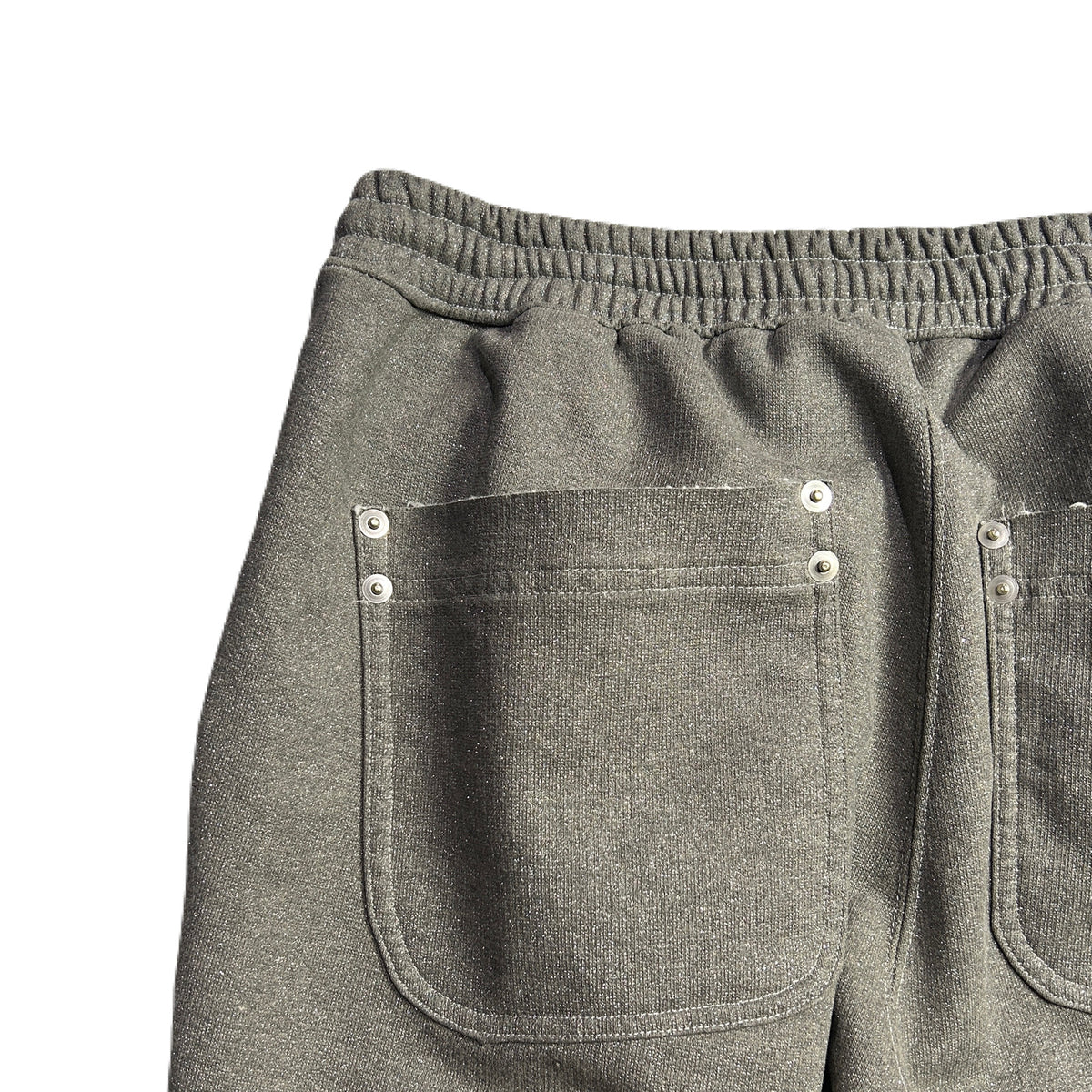 LAME FLEECY SWEAT PANTS / SILVER