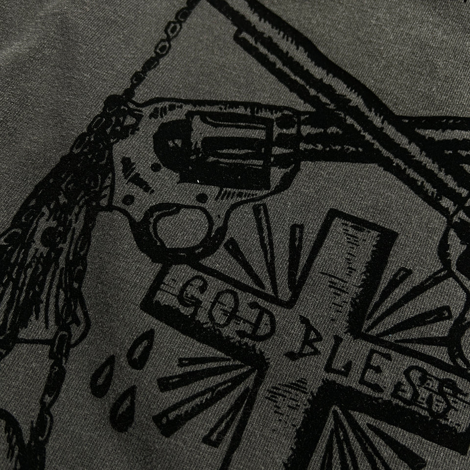 画像をギャラリービューアに読み込む, FROCKY PRINT L/S T-SHIRT / BLACK