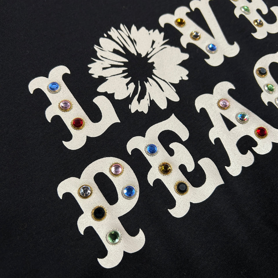 画像をギャラリービューアに読み込む, LOVE PEACE HOTFIX T-SHIRT / BLACK