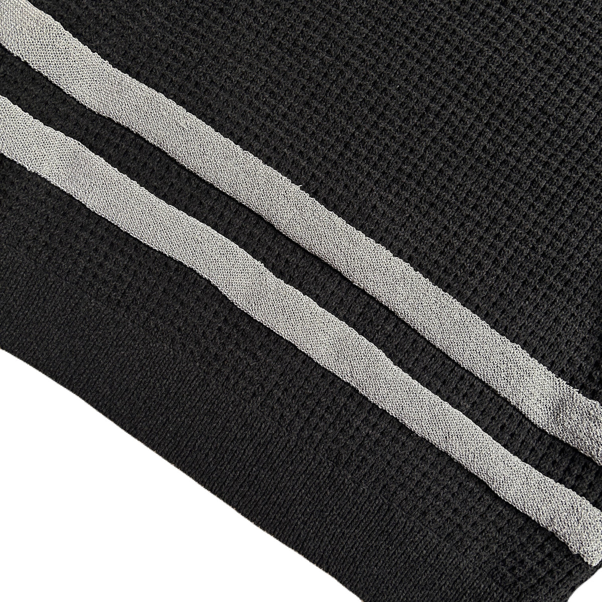 7GG WAFFLE COMMAND SWEATER / BLACK