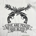 OLIVE TREE CROSSGUN T-SHIRT / WHITE