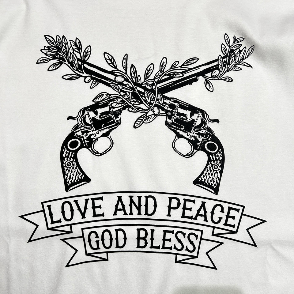 画像をギャラリービューアに読み込む, OLIVE TREE CROSSGUN T-SHIRT / WHITE