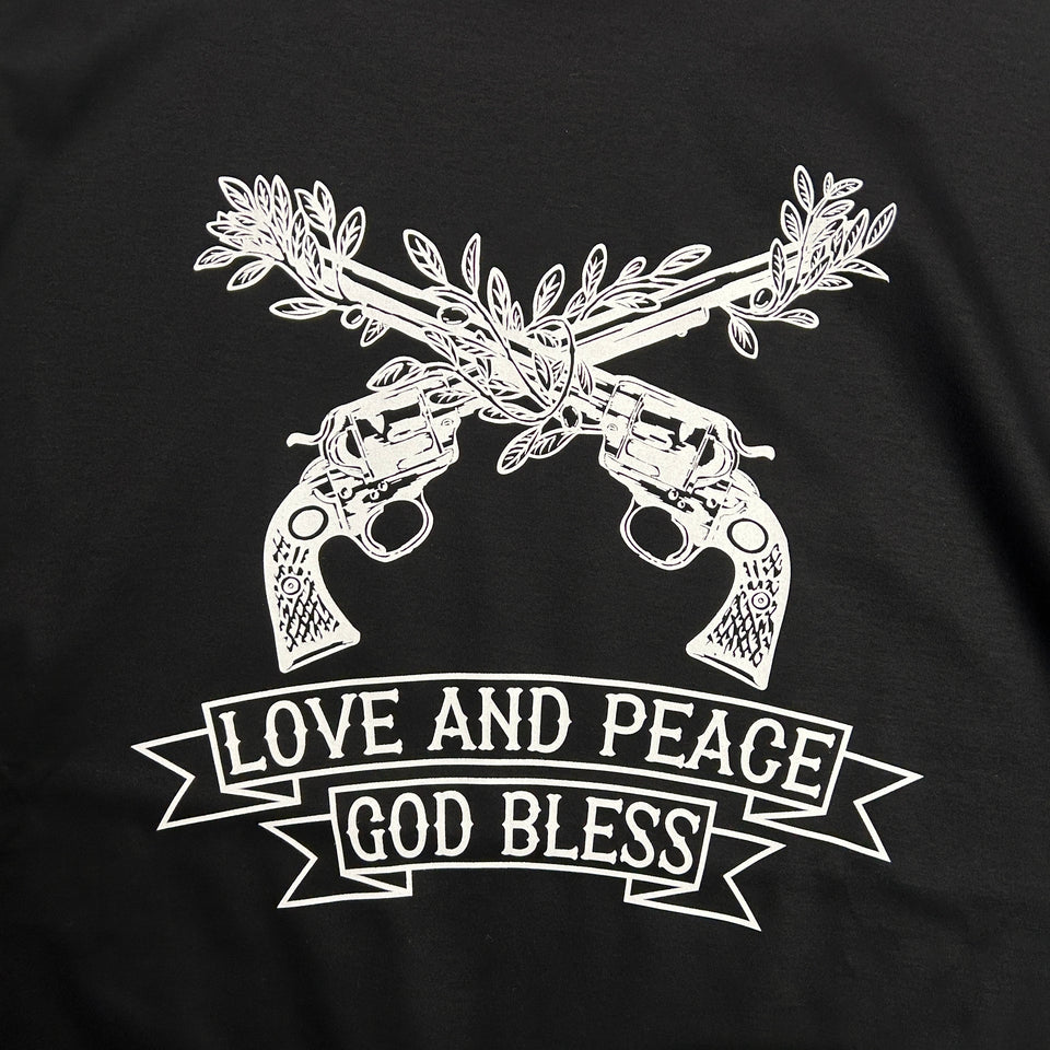 画像をギャラリービューアに読み込む, OLIVE TREE CROSSGUN T-SHIRT / BLACK