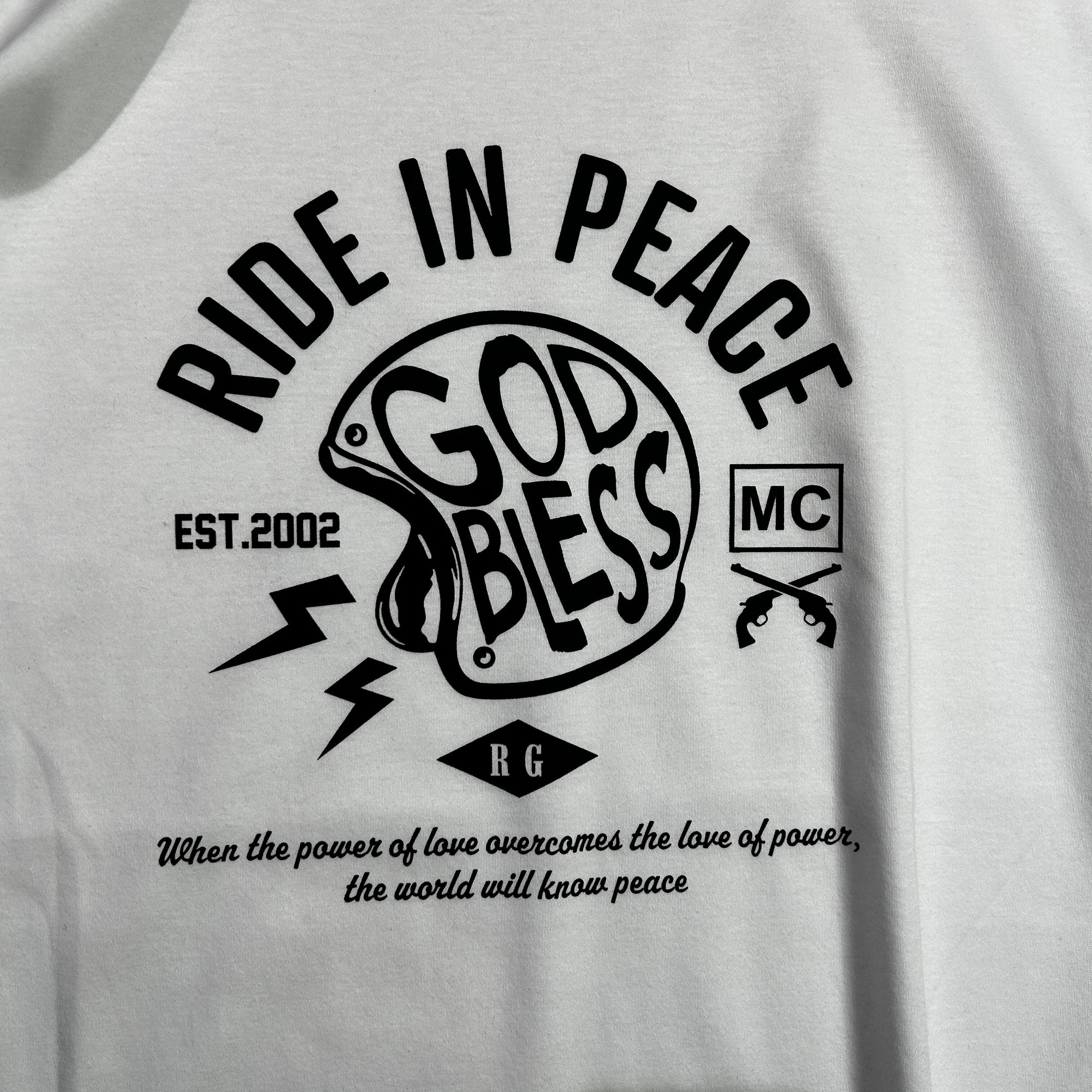 画像をギャラリービューアに読み込む, RIDE IN PEACE L/S T-SHIRT / WHITE
