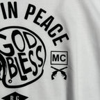RIDE IN PEACE L/S T-SHIRT / WHITE