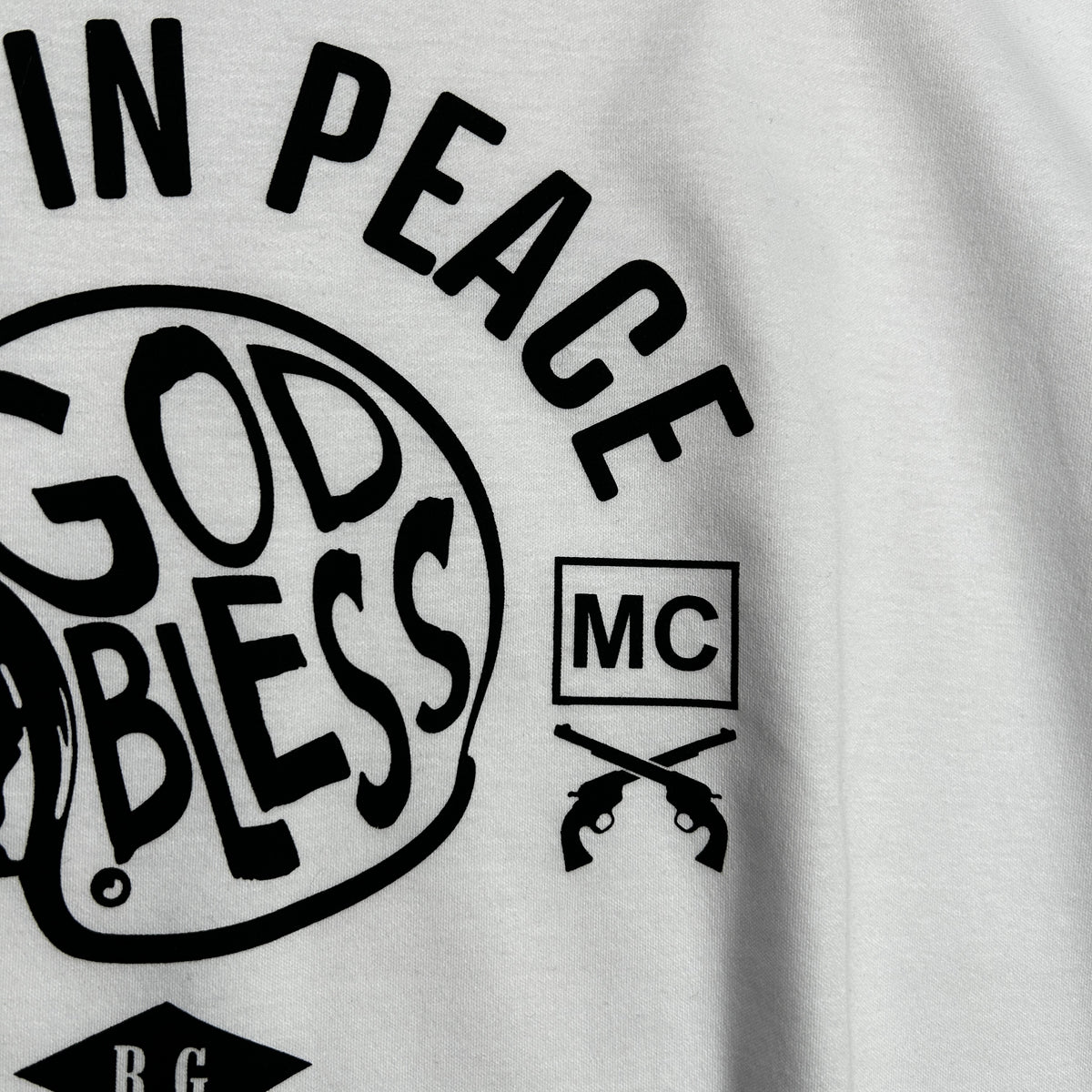 RIDE IN PEACE L/S T-SHIRT / WHITE