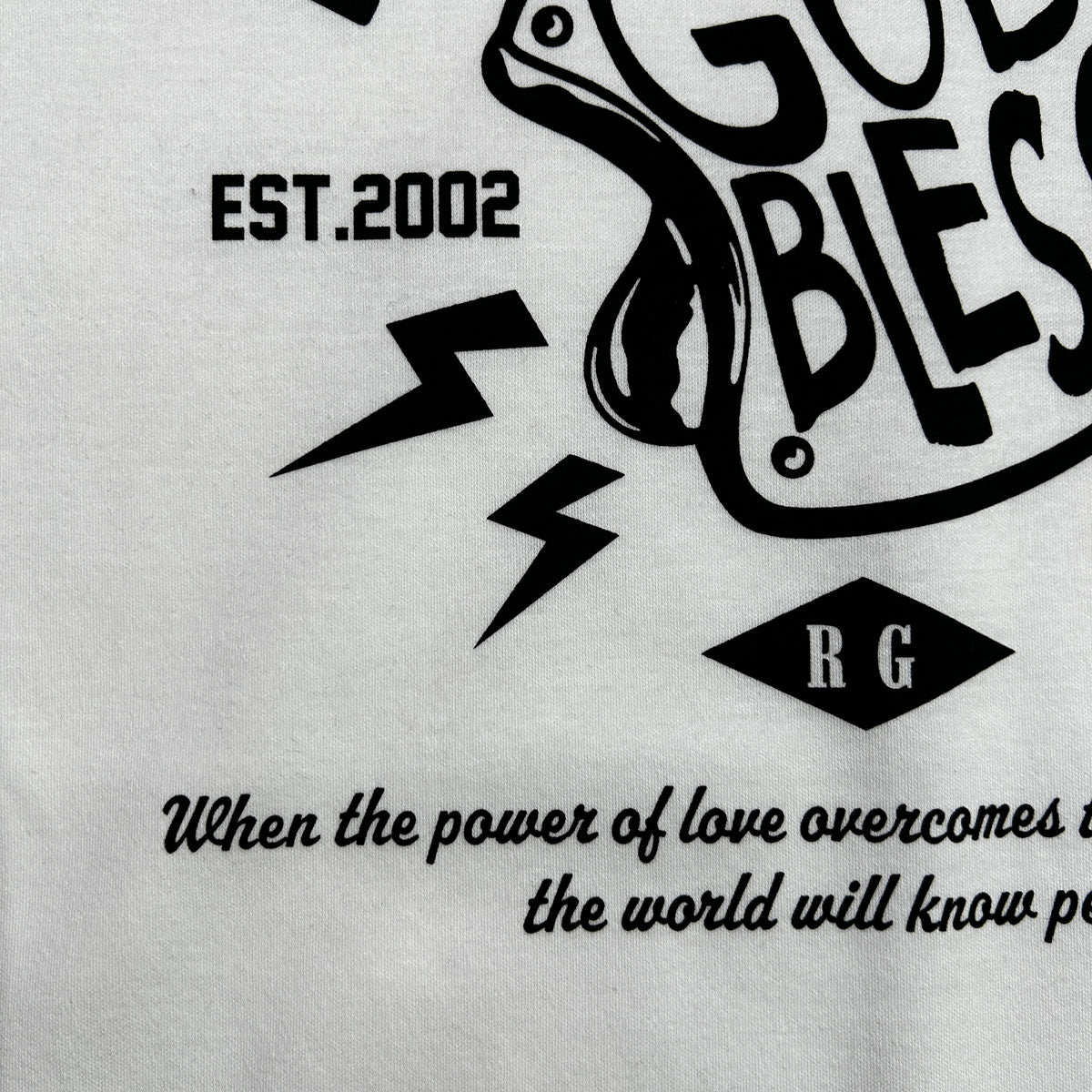 RIDE IN PEACE L/S T-SHIRT / WHITE