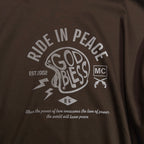 RIDE IN PEACE L/S T-SHIRT / BROWN
