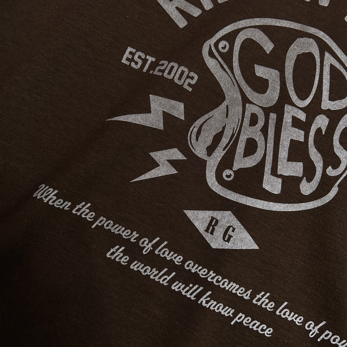 RIDE IN PEACE L/S T-SHIRT / BROWN