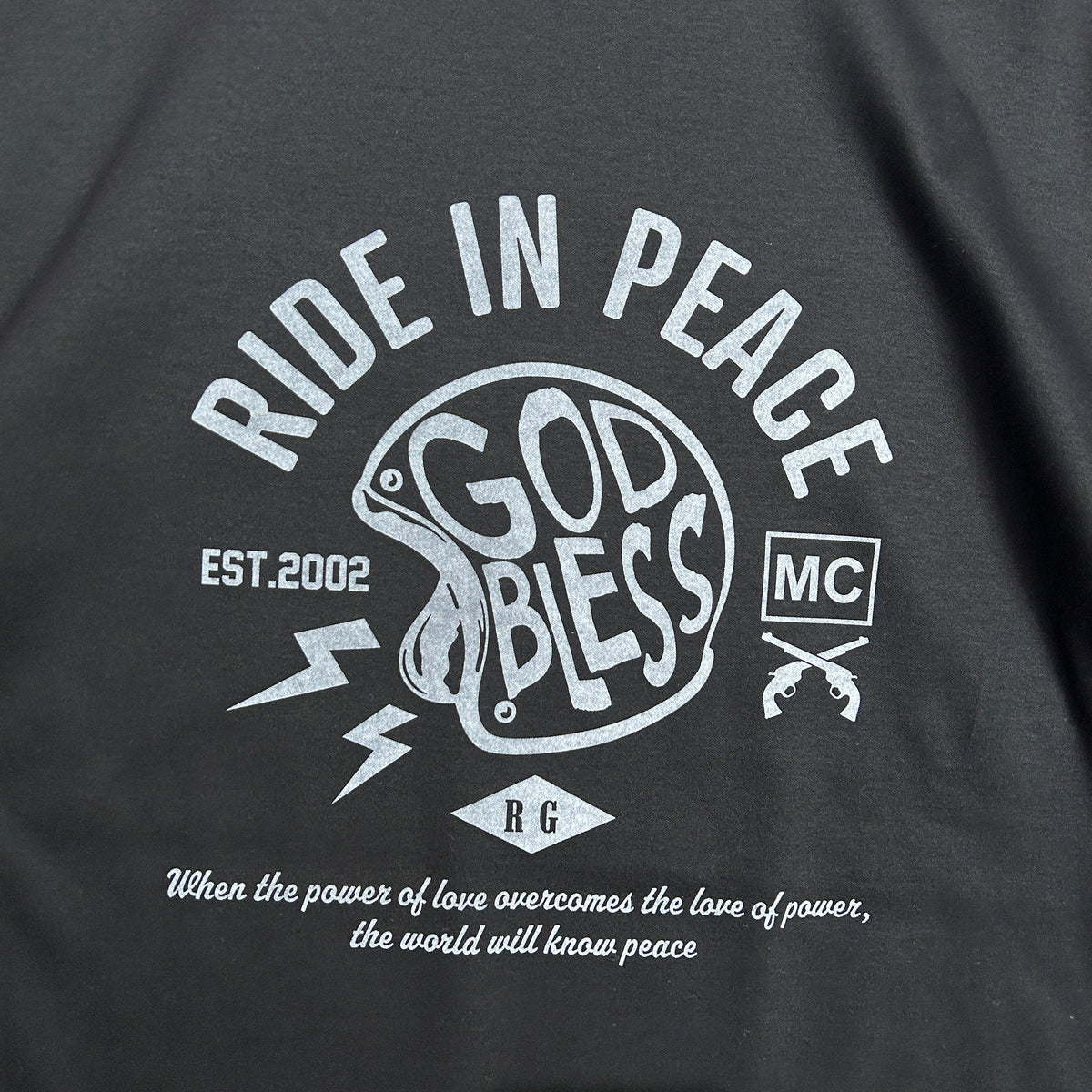 RIDE IN PEACE L/S T-SHIRT / BLACK