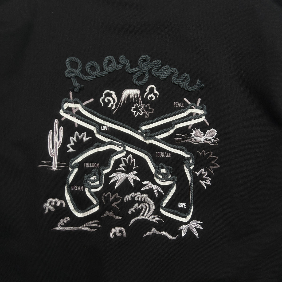 SOUVENIR SWEAT SHIRT / BLACK*MONO