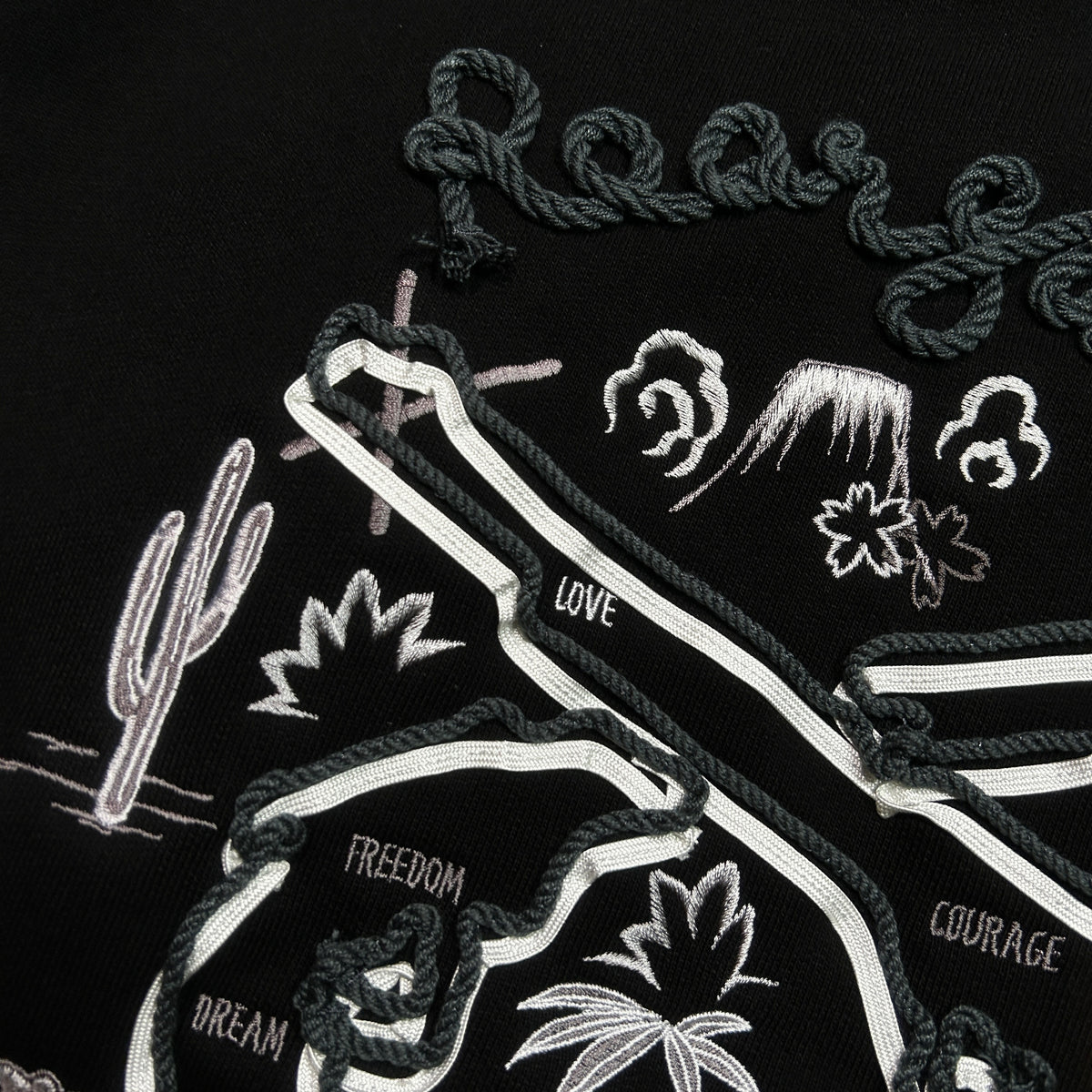 SOUVENIR SWEAT SHIRT / BLACK*MONO