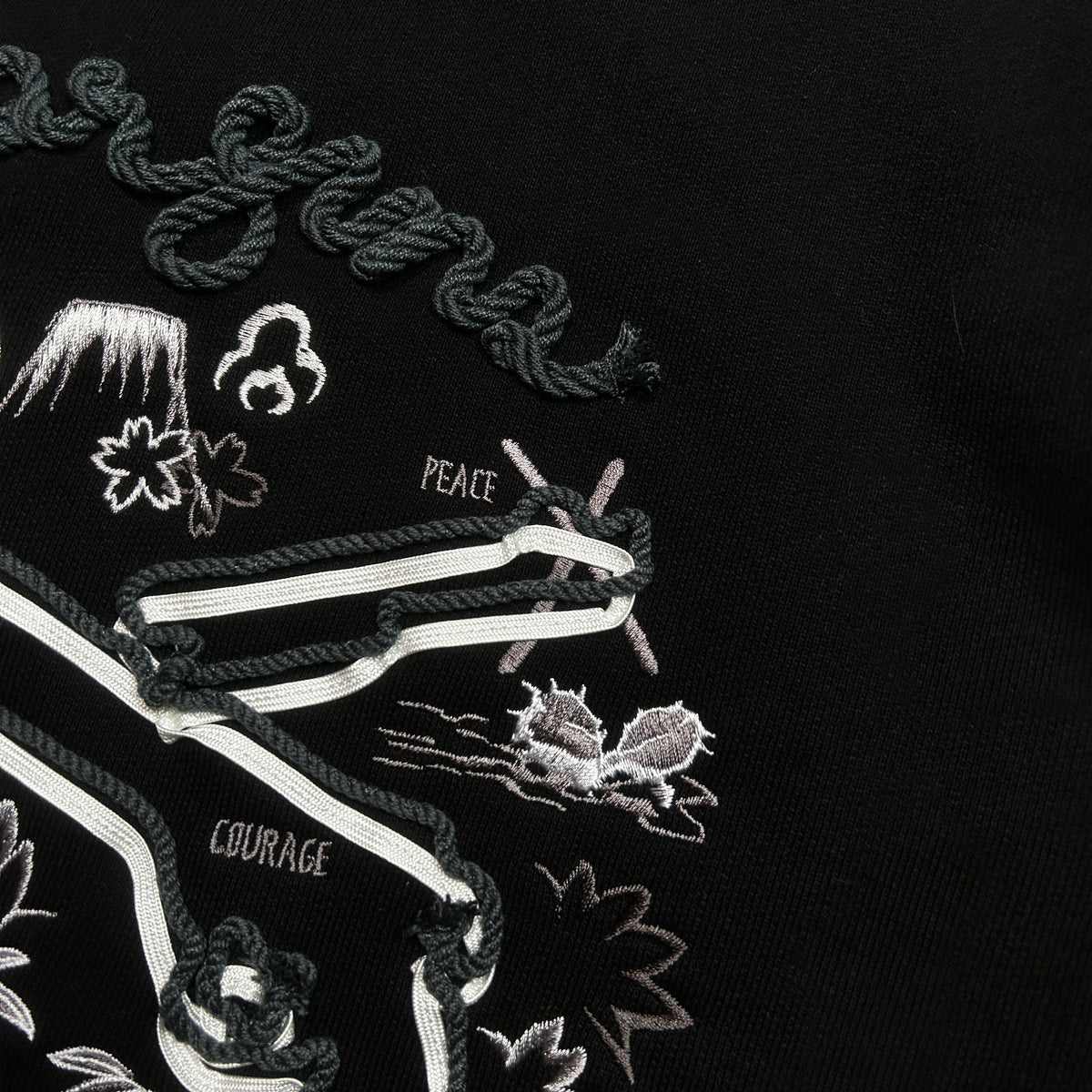 SOUVENIR SWEAT SHIRT / BLACK*MONO