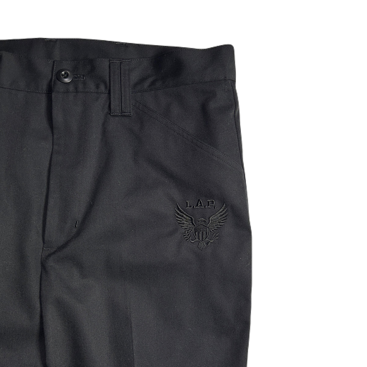 CHINO CLOTH PANTS EAGLE / BLACK