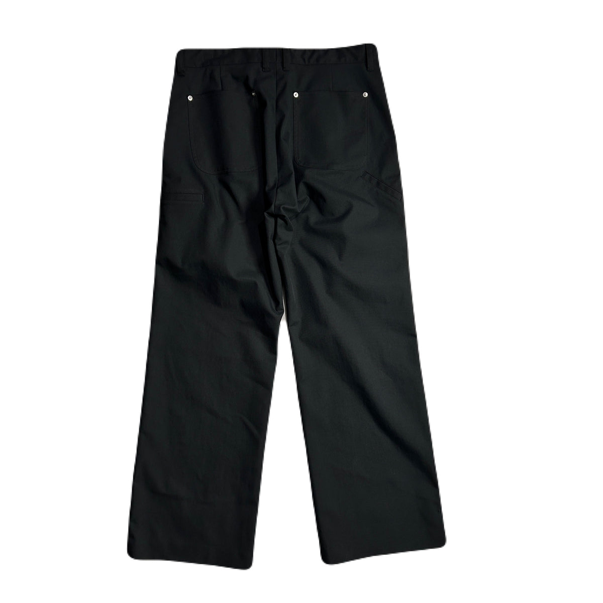 PEACH SKIN WIDE PANTS / BLACK