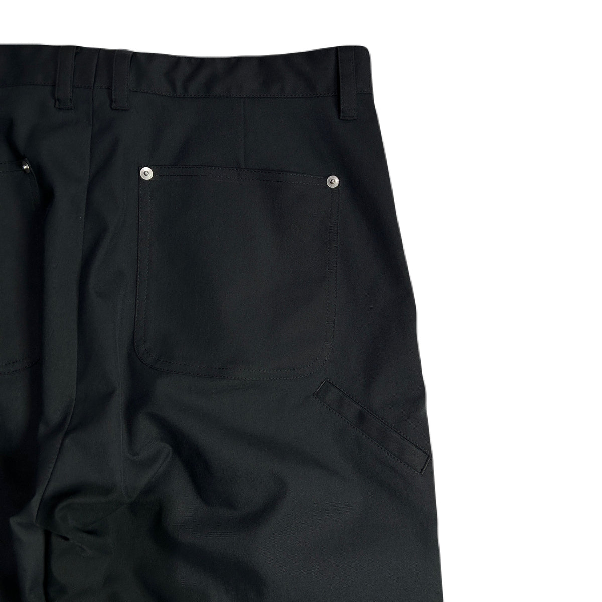 PEACH SKIN WIDE PANTS / BLACK