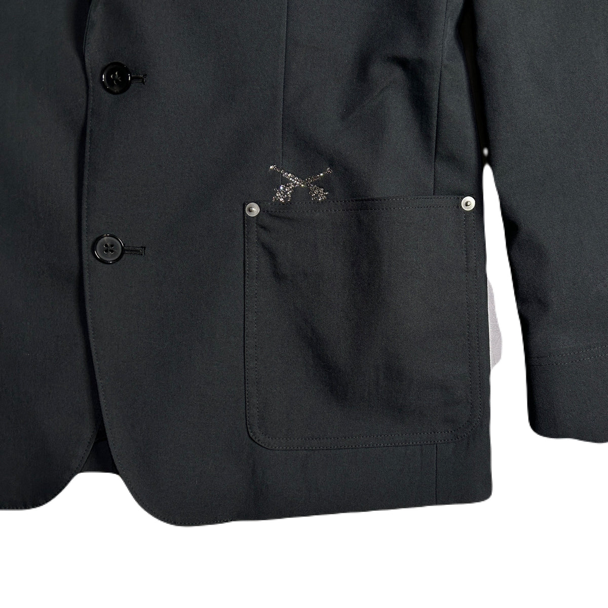 PEACH SKIN JACKET CROSSGUN / BLACK