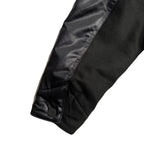 LEATHER SATIN JACKET / BLACK