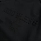LINETAPE JERSEY JACKET GOD BLESS / BLACK