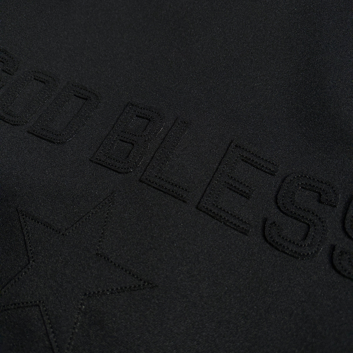 LINETAPE JERSEY JACKET GOD BLESS / BLACK