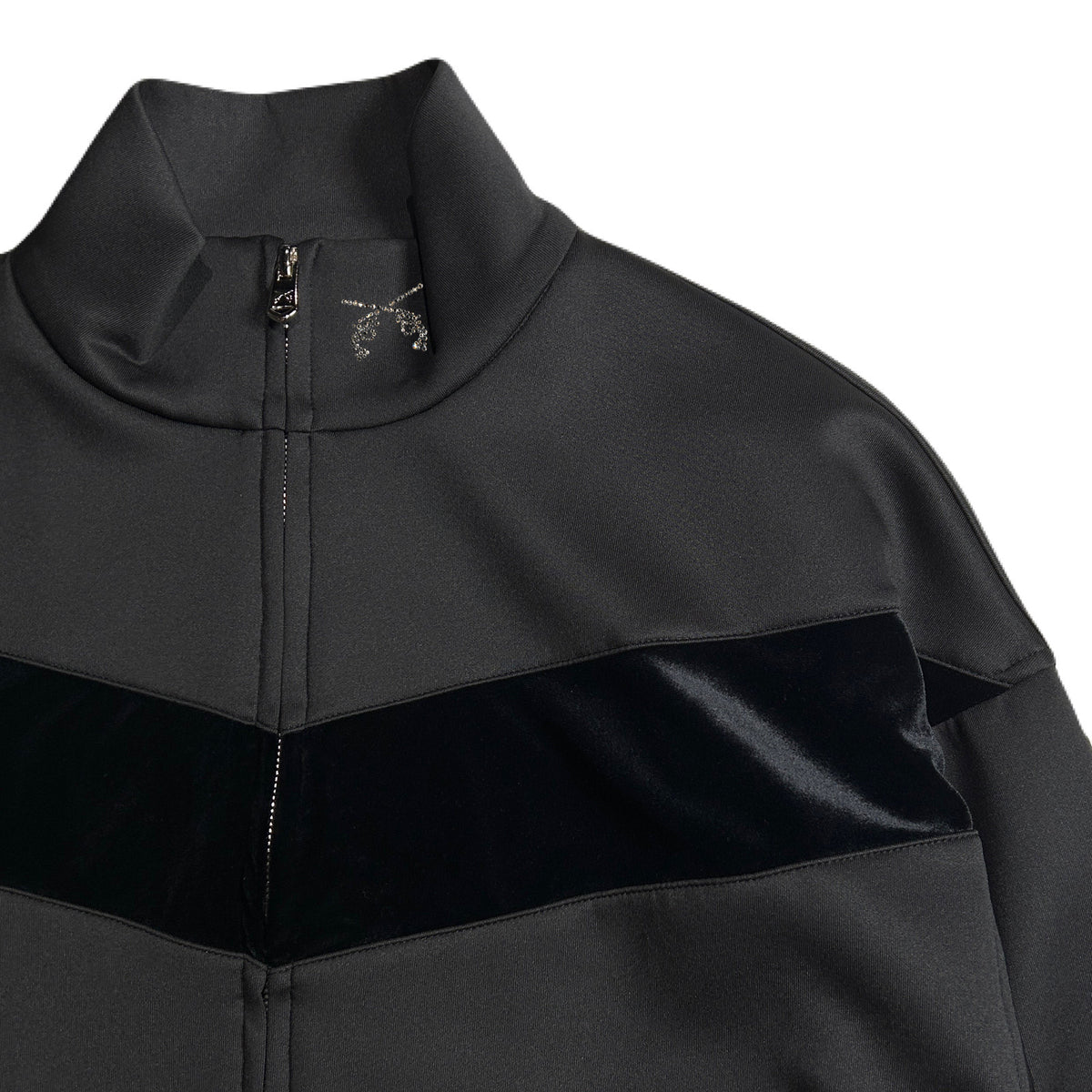 WOMEN CARDBORD JERSEY JACKET / BLACK