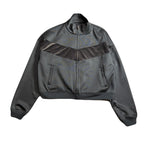 WOMEN CARDBORD JERSEY JACKET / GRAY
