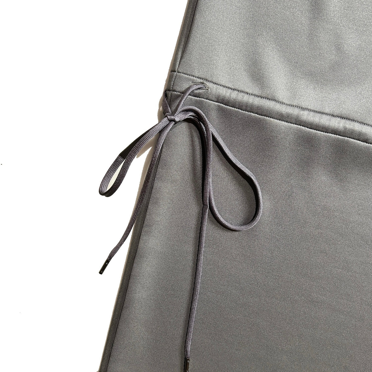 WOMEN CARDBORD JERSEY WIDE PANTS / GRAY