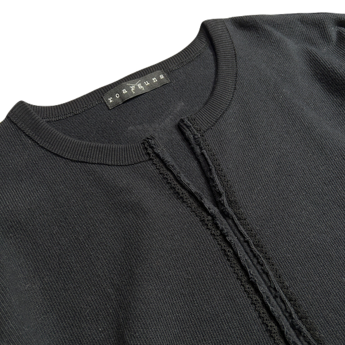 WOMEN HEAVY JERSEY CROSSGUN T / BLACK