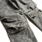 BACK SATIN EASY PANTS / BLACK