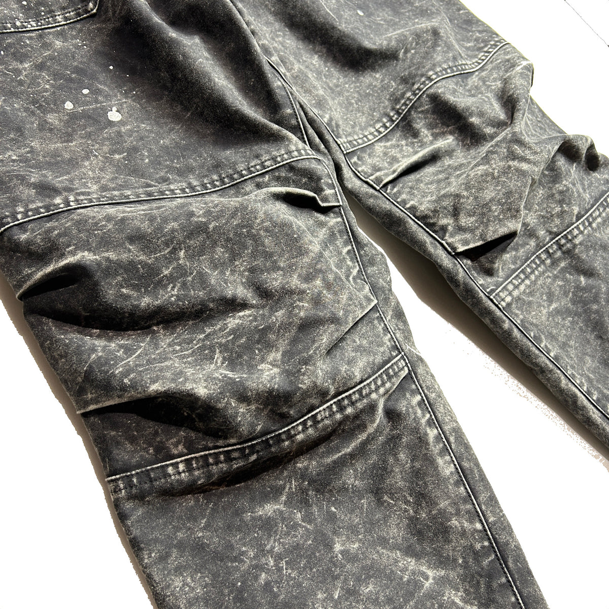 BACK SATIN EASY PANTS / BLACK