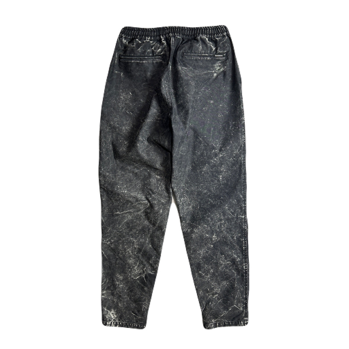BACK SATIN EASY PANTS / BLACK