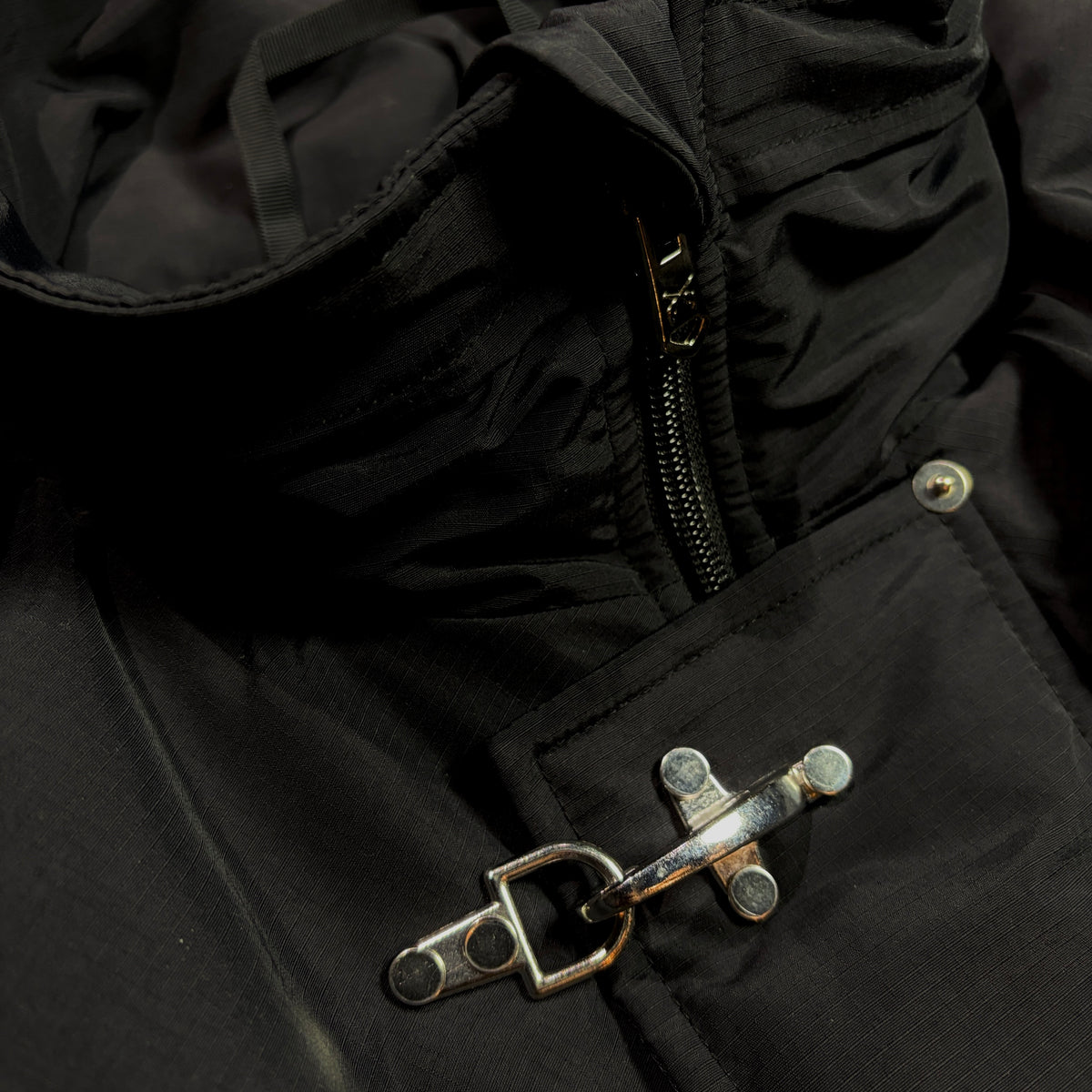 roarguns × WILD THINGS SHORT MONSTER PARKA (CHAIN STITCH) / BLACK