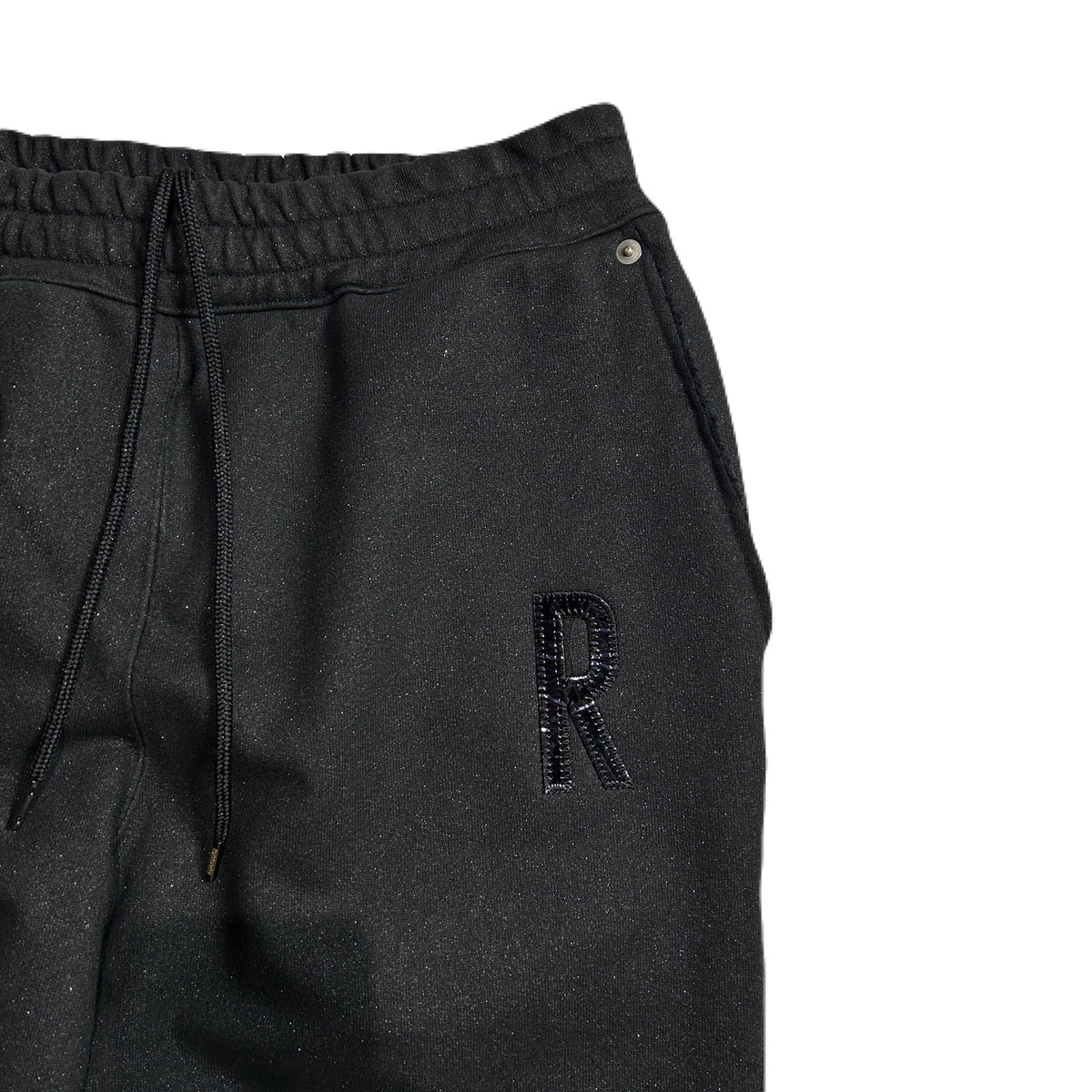 WOMEN LAME FLEECY PANTS / BLACK