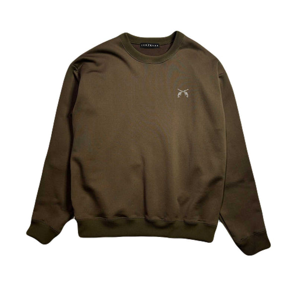 CHAIN QUILT SWEATSHIRT / BROWN
