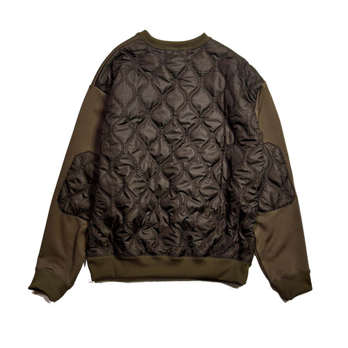 CHAIN QUILT SWEATSHIRT / BROWN