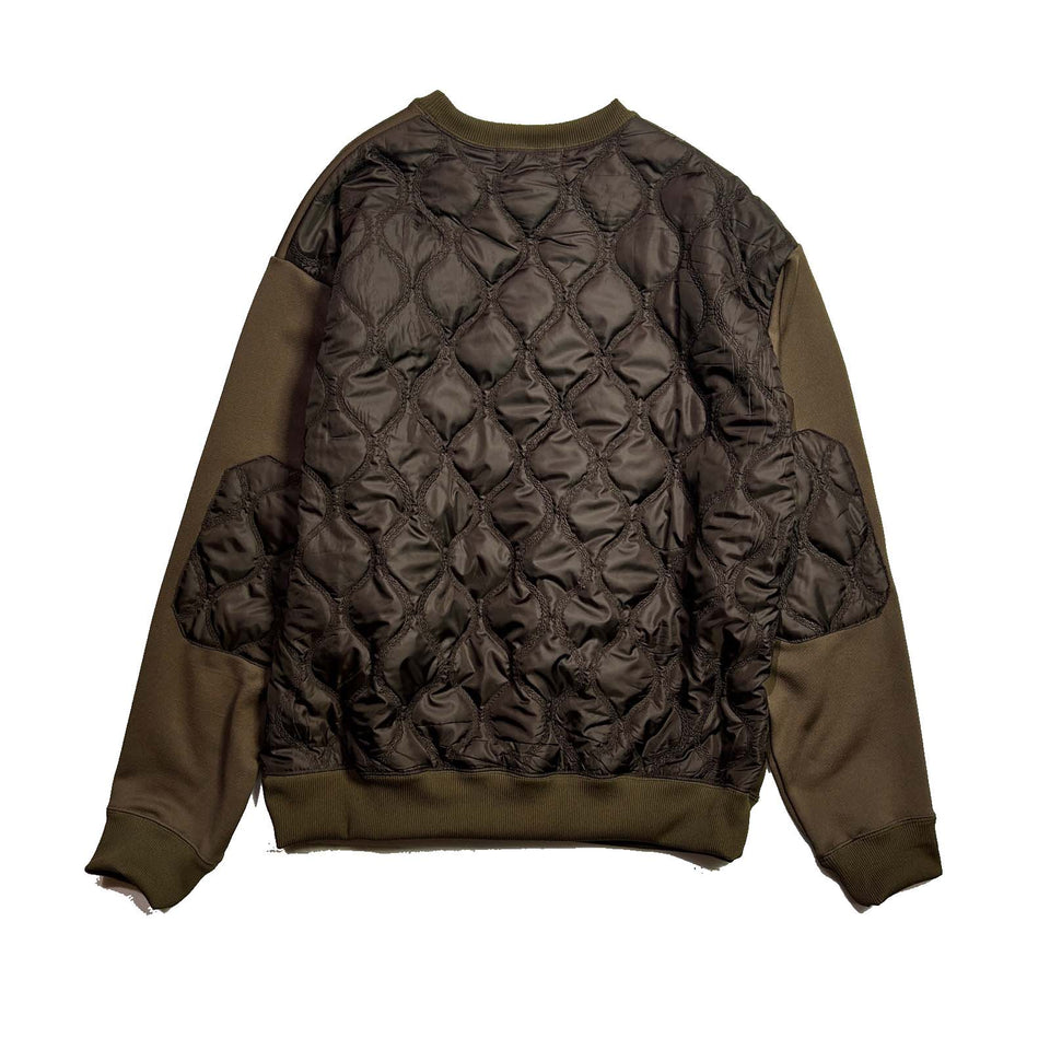 画像をギャラリービューアに読み込む, CHAIN QUILT SWEATSHIRT / BROWN