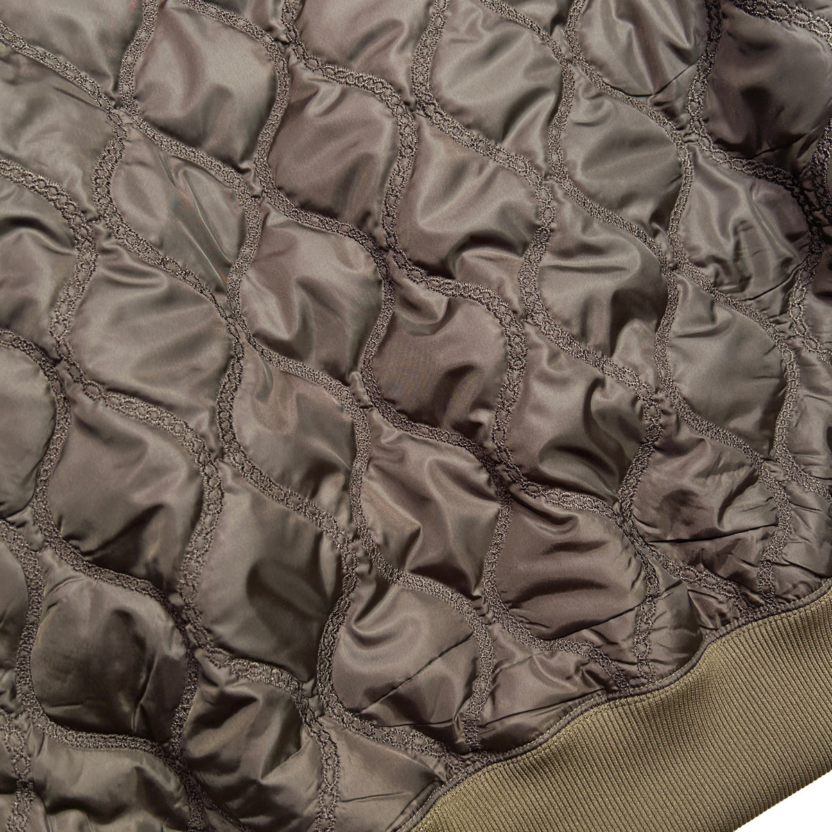 CHAIN QUILT SWEATSHIRT / BROWN